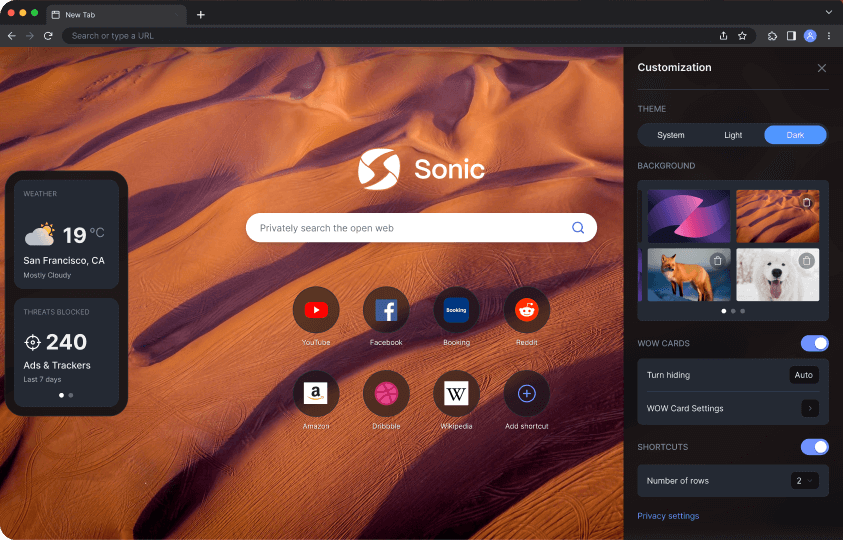 Download Sonic Browser